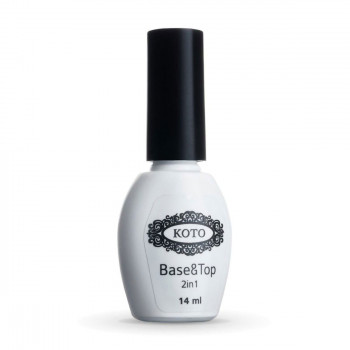 Покриття для гель-лаку KOTO Top & Base 2 in 1, 14 мл
