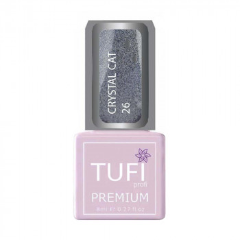 Гель-лак для нігтів Tufi Profi Premium Crystal Cat 26 Лазурит голографік, 8 мл