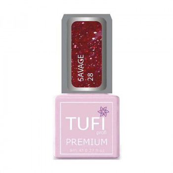 Гель-лак для нігтів Tufi profi Premium Savage 28 Світловідбивний Буенос-Айрес, 8 мл