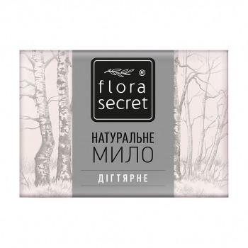 Натуральне мило Flora Secret Дігтярне, 75 г