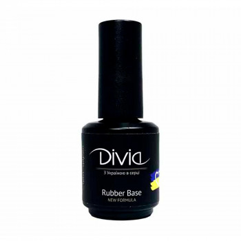 Каучукова база для гель-лаку Divia Rubber Base New Formula Di1021, 15 мл
