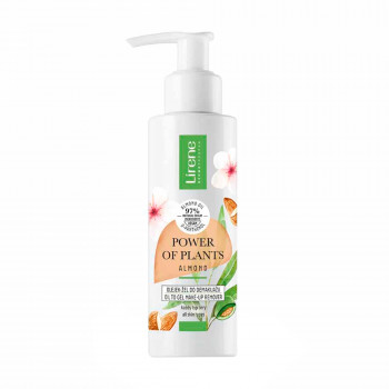 Олія-гель для зняття макіяжу Lirene Power Of Plants Oil To Gel Make-up Remover Almond, 145 мл