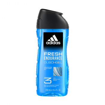 Гель для тіла, волосся та обличчя Adidas Fresh Endurance Shower Gel 3 in 1 чоловічий, 250 мл