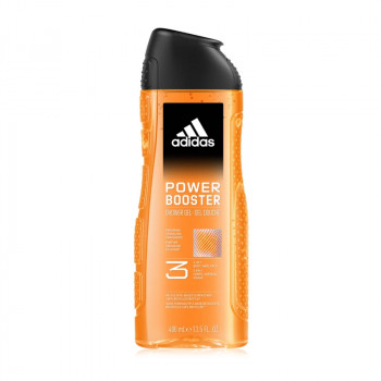 Гель для тіла, волосся та обличчя Adidas Power Booster Shower Gel 3 in 1 чоловічий, 400 мл