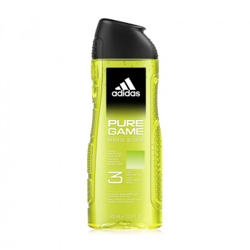 Гель для тіла, волосся та обличчя Adidas Pure Game Shower Gel 3 in 1 чоловічий, 400 мл
