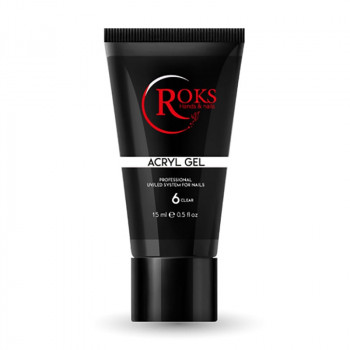 Акрил-гель для нігтів Roks Acryl Gel №6, 15 мл