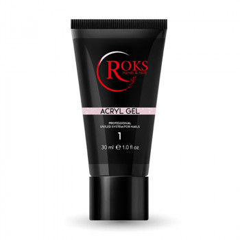 Акрил-гель для нігтів Roks Acryl Gel №1, 30 мл