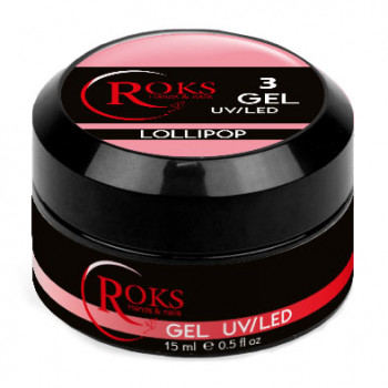 Гель для нарощування нігтів Roks Gel UV/LED No.3, 15 мл