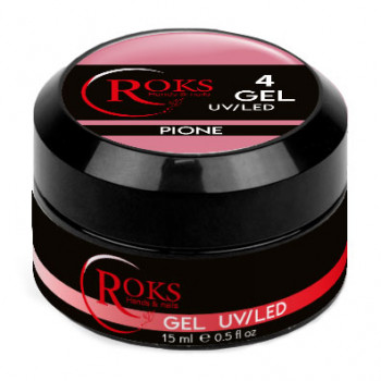 Гель для нарощування нігтів Roks Gel UV/LED No.4, 15 мл
