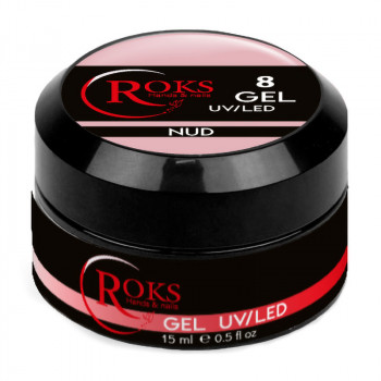 Гель для нарощування нігтів Roks Gel UV/LED No.8, 15 мл