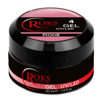 Гель для нарощування нігтів Roks Gel UV/LED No.4, 30 мл