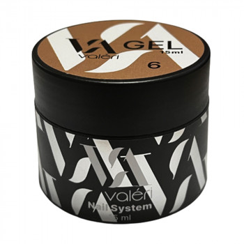 Гель для нарощування нігтів Valeri Builder Gel 06 Cacao, 15 мл