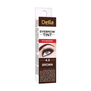 Хна для брів Delia Cosmetics Henna Traditional Eyebrow Tint, 4.0 Коричневий, 2*2 г