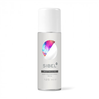 Кольоровий спрей для волосся Sibel Hair Colour Spray Metallic White, 125 мл