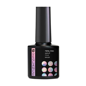 Гель-лак для нігтів Reglance Gel Polish 176 Золотистий з різнокольоровим глітером, 7.5 мл