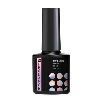 Гель-лак для нігтів Reglance Gel Polish 189 Кришталевий з білими пластівцями, 7.5 мл