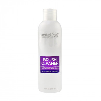 Рідина для очищення пензлів після акрилу та гелю Jerden Proff Brush Cleaner, 200 мл