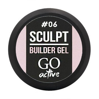 Білдер-гель для нігтів GO Active Sculpt Builder Gel 06 Rose Ash, 12 мл