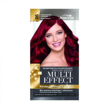 Відтінковий шампунь для волосся Joanna Multi Effect Color Keratin Complex 05 Red Currant, 35 г