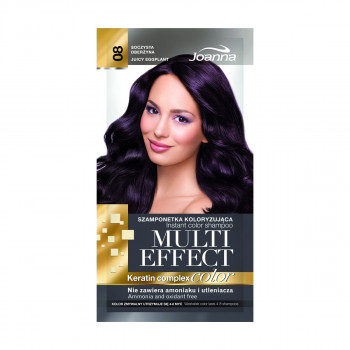 Відтінковий шампунь для волосся Joanna Multi Effect Color Keratin Complex 08 Juicy Eggplant, 35 г