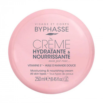 Крем для обличчя та тіла Byphasse Moisturizing & Nourishing Cream Зволоження та живлення, 250 мл