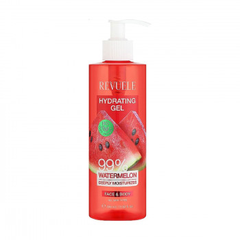 Зволожувальний гель для обличчя та тіла Revuele Hydrating Gel 99% Watermelon Deeply Moisturizes, з кавуном, 400 мл