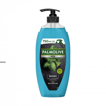Чоловічий гель для душу Palmolive Men Sport Ефірні олії м'яти та листя кедра, 750 мл