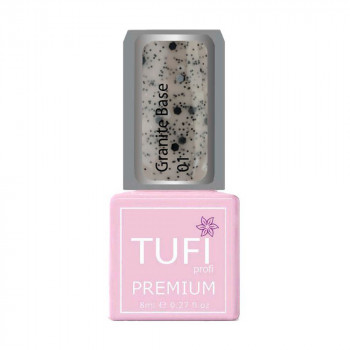 База для гель-лаку Tufi profi Premium Granite Base 01 Пастельний нюд, 8 мл