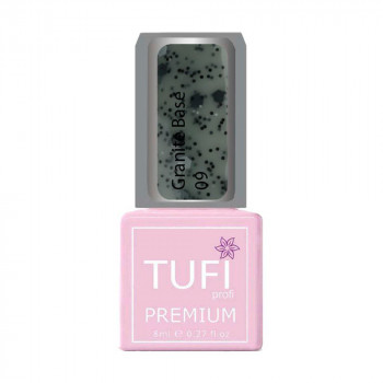 База для гель-лаку Tufi profi Premium Granite Base 09 Пастельний зелений, 8 мл