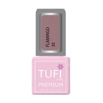 Гель-лак для нігтів Tufi profi Premium Flamingo 30 Кришталева троянда, 8 мл
