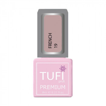 Гель-лак для нігтів Tufi profi Premium French 19 Пильна троянда, 8 мл