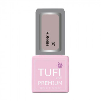 Гель-лак для нігтів Tufi profi Premium French 20 Пудровий, 8 мл