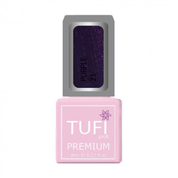 Гель-лак для нігтів Tufi profi Premium Purple 23 Фіолетовий вельвет, 8 мл
