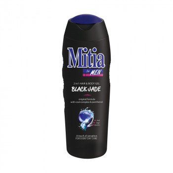 Чоловічий гель для душу та шампунь 2 в 1 Mitia For Men Hair & Body Gel Чорний нефрит, 400 мл