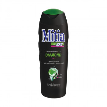 Чоловічий гель для душу та шампунь 2 в 1 Mitia For Men Hair & Body Gel Діамант, 400 мл
