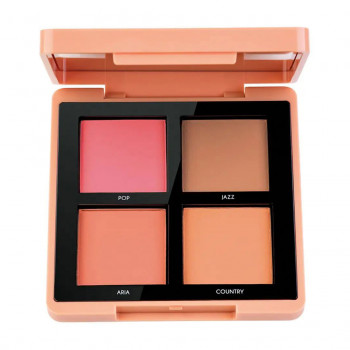 Палетка рум'ян для обличчя TopFace Maestro Academy Blush Bouquet PT355, 002 Fiesta, 8 г