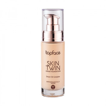 Тональний крем для обличчя TopFace Skin Twin Cover Foundation SPF 20, з матувальним ефектом, 08 Sunny Beige, 32 мл