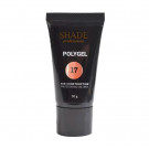 Полігель для нігтів Shade Polygel з шимером, 17, 30 г