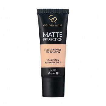 Тональна основа для обличчя Golden Rose Matte Perfection Full Coverage Foundation SPF 15, C2, 35 мл