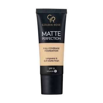 Тональна основа для обличчя Golden Rose Matte Perfection Full Coverage Foundation SPF 15, N1, 35 мл