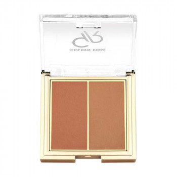 Компактні рум'яна для обличчя Golden Rose Iconic Blush Duo, 03 Rozy Bronze, 6 г