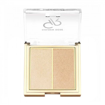 Компактний хайлайтер для обличчя Golden Rose So Glow! Highlighter Duo, 101 Starlight, 6.4 г