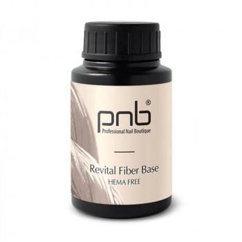 Файбер база для гель-лаку PNB Revital Fiber Base Hema Free Milk Pink, 30 мл