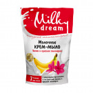 Рідке крем-мило Milky Dream Банан та червона плюмерія, з молочними протеїнами, екстрактами банана і червоної плюмерії, 500 мл (дойпак)