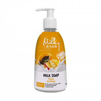 Рідке крем-мило Milky Dream Папайя і манго, з молочним протеїном та екстрактом манго, 500 мл