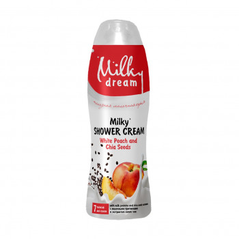Крем-гель для душу Milky Dream Білий персик та насіння чіа з молочним протеїном та екстрактом насіння чіа, 500 мл