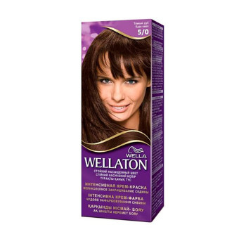 Інтенсивна крем-фарба для волосся WELLA Wellaton Intense Color Cream 5/0 Темний дуб, 110 мл