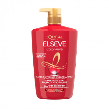 Шампунь L'Oreal Paris Elseve Експерт кольору, для фарбованого або мелірованого волосся, з екстрактом півонії та UV-фільтром, 1 л