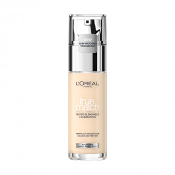 Легкий тональний крем для обличчя L'Oreal Paris True Match Super Blendable Foundation, SPF 16, з гіалуроновою кислотою 1.5N Neutral Undertone, 30 мл