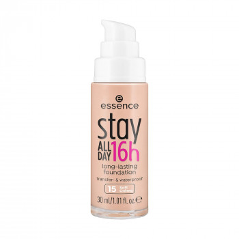 Стійка тональна основа Essence Stay All Day 16h, з водонепроникною текстурою, 15 Soft Creme, 30 мл